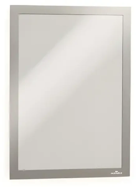 Durable Duraframe A4 strieborná / Magnetický rámček / Samolepiace / 10 ks (488223)