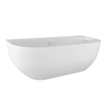 POLYSAN - PAGODA nástenná vaňa z liateho mramoru 170x85x58cm, biela 72976