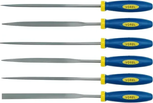 Vorel Sada pilníků jehlových 140 mm 6 ks / Sada pilníků / 140 mm / 6 ks