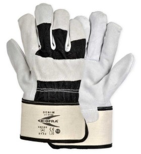 Rukavice Cofra Denim* Farba: Biela/ Čierna, Veľkosť rukavíc: 10, 1 ks