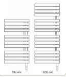 Instalprojekt - Kúpeľňový elektrický radiátor - sušiak POP STAR ELECTRO - Radiátory - Farebné prevedenie HL - Biela, Rozmer radiátora HL - 500 × 1295 mm, výkon 600 W RADPOPEL501235