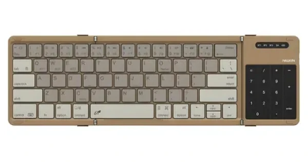 Nillkin Cube khaki / Skladacia klávesnica / Bluetooth / Touchpad / Numerická klávesnica (6902048296275)