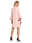 Dámske šaty M698 Powder pink - MOE M pudrovo-růžová