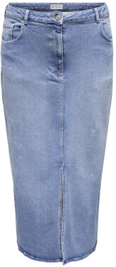 ONLY CARMAKOMA Dámska sukňa CARAYOE 15315856 Light Medium Blue Denim