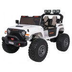 Mamido Elektrické autíčko Extreme Sport 4x4 s premenlivou veľkosťou bielej