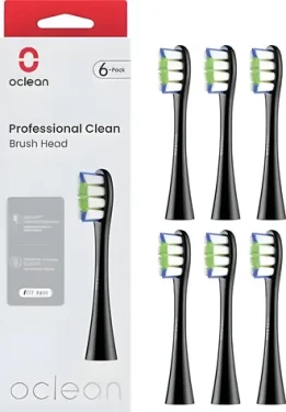 Oclean Professional Clean Brush head P1C5 čierna (6ks) / Náhradné hlavice / sonické kefky Oclean / medium (P1C5 B06)
