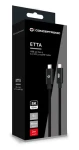 Conceptronic ETTA04B20 čierny / USB-C kábel / USB4 Gen 3 / 40 Gbps / PD 3.1 / 2 m (ETTA04B20)