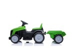 Mamido Mamido Detský elektrický traktor s vlečkou zelený