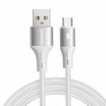 Joyroom SA25-AM3 Nabíjací kábel USB-A (M) - MicroUSB (M) 3A 2.0m biela (SA25-AM3 2m white)