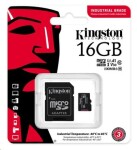 Kingston microSDHC 16GB Industrial + adaptér / UHS-I V3 / U3 / Class 10 (SDCIT2/16GB)