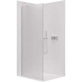 CERANO - Sprchová zástena Walk-in Onyx YL/P - 8 mm - okrúhla vzpera - chróm, mliečne sklo - 30x200 CER-8050BD71940