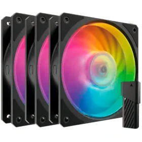 Cooler Master Mobius 120P ARGB čierna 3ks / 120mm / Loop Dynamic Bearing / 30dB @ 2400 RPM / 75.2CFM / 4-Pin PWM (MFZ-M2DN-243P2-R1)
