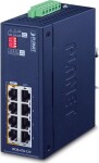 Planet PLANET IP30 Industrial 4-port Gigabit Ethernet (10/100/1000) Obsługa PoE Modrý