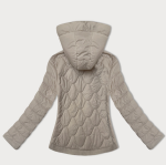 Dámska prešívaná krátka bunda J Style Beige (16M9239-62) odstíny béžové M (38)
