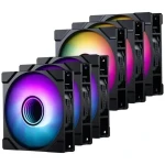 PHANTEKS M25 Gen2 D-RGB 6ks čierna / Ventilátor / 120mm / 3× Standard + 3× Reverse Blade / PWM / Hydraulic Bearing (GABU-843)
