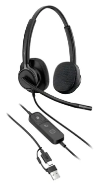 HP Poly Mission 425 čierna / Slúchadlá s mikrofónom / USB / Stereo (C01B6AA)
