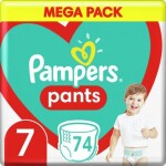 Pampers Pants Mega Pack (74 ks) / Plienkové nohavičky / Veľkosť 7 (17+ kg) (DIOPMPPIE0151)