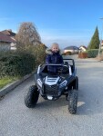 Mamido Elektrické autíčko Buggy UTV Strong 24V nafukovacie kolesá biele