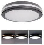 Solight Gari čierna / LED osvetlenie / 26W / 2340lm / 3CCT / IP65 / 30cm