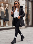 Dámska zimná bunda typu parka GODDESS TY3867 čierna – FashionStreet L