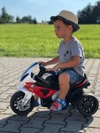 Mamido Mamido Detská elektrická motorka BMW S1000RR trojkolka červená