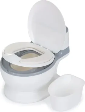 CHIPOLINO Detský nočník so zvukom Lux Grey (GTLUX0241GY)
