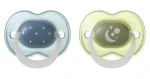 Tommee Tippee Cumlík Night chlapčenský 6-18 m / silikónový / svieti v tme / 2 ks