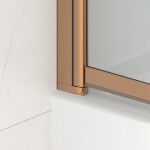 Vaňová zástena SAT Vision 140x120 cm brúsený rose gold SATVZVI120RG SATVZVI120RG
