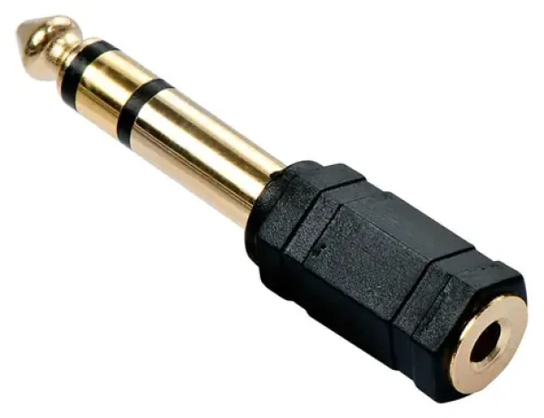 Lindy 3,5 mm jack - 6,3 mm jack čierna / Audio redukcia / pozlátené konektory (35620)