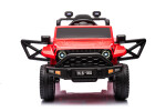Mamido Mamido Elektrické autíčko OFFROAD červené 12V Vysoký podvozok, široké sedadlo, Odpružené nápravy, 2,4 GHz Diaľkové ovládanie LED svetlá
