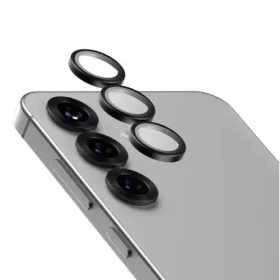 PanzerGlass Hoops Ceramic Samsung Galaxy S25 čierne ochranné krúžky pre šošovky fotoaparátu (PGRHOCEG38388)