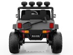 Mamido Mamido Elektrické autíčko Buggy BIG FOOT 4x4 sivé 24V | 800W | 60 kg | EVA | LED | 2,4 Ghz | ECO koža