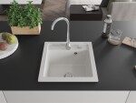 MEXEN MEXEN - Vito granitový drez 1 520x490 mm, biela 6503521000-20