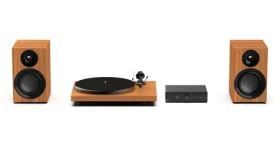 Pro-Ject Colourful Audio System E Walnut / All-in-one Hi-Fi systém s gramofónom (9pcasewa)