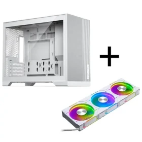 PHANTEKS XT M3 biela / PC skriňa / Micro-ATX / + 3× ventilátor D30 PWM D-RGB 120 mm (GABU-678)