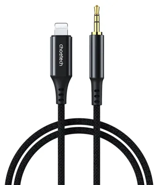 Choetech AUX009 čierna / Audio kábel / Lightning (M) - Jack 3,5 mm (M) / 2 m