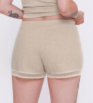 Dámske krátke nohavice GO Ribbed Short GRAY sv. béžová M013 SLOGGI GRAY