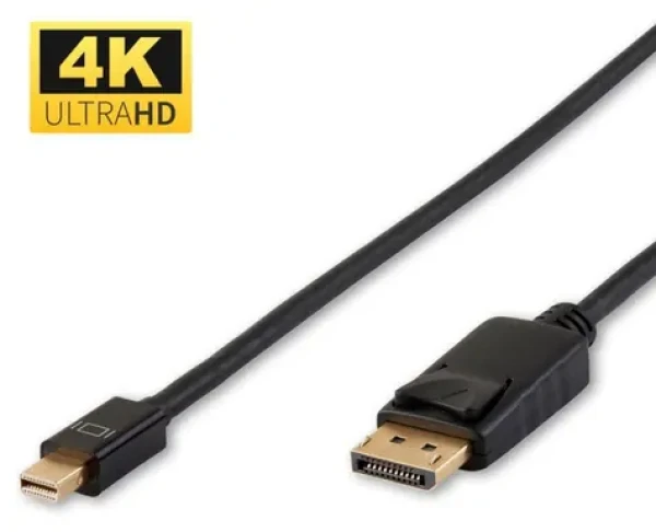 MicroConnect Mini DisplayPort (M) - DisplayPort (M) 0,5m čierna / Kábel / 4K (DP-MMG-050MB)