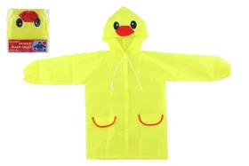 Teddies Detská pláštenka Kačička žltá / Pláštenka / veľ. 110-120 cm