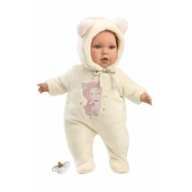 Llorens 14208 BABY JULIA - realistická bábika bábätko s mäkkým látkovým telom - 42 cm