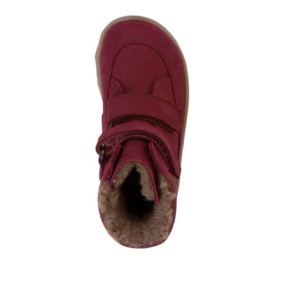 Dievčenská zimná barefoot obuv ZERU TEX WINTER Bordeaux Froddo G3160240-8 - 28