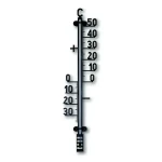 TFA 12.6004 čierna / Nástenný vonkajší teplomer / -30 až 50 ° C / montáž na stenu