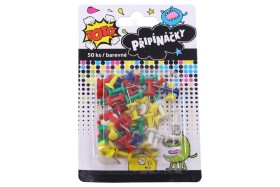 Pripináčiky farebné 50 ks, TOTO, W834616