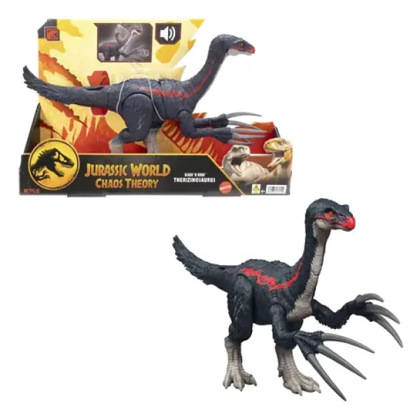 Mattel Jurassic WORLD revúci therizinosaurus