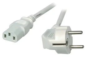 EFB EK501.3V2 sivá / Napájací kábel / Schuko - IEC C13 90° / 3 m (EK501.3V2)