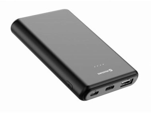 Swissten 22013910 5000 mAh šedá / Power Bank / 5V / 2.1A / USB-C amp; USB amp; micro-USB (22013910)