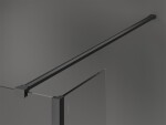 MEXEN/S - Kioto Sprchová zástena WALK-IN voľne stojaca 105 x 30 x 30, transparent, grafit kartáčovaná 800-105-030-222-66-00-030