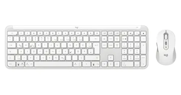 Logitech Signature Slim Combo MK950 off-white / Bezdrôtová sada klávesnice a myši / DE rozloženie (920-012484)