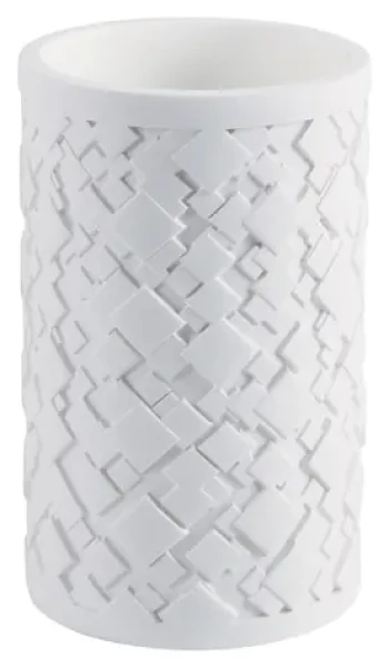 Spirella AGDA kelímok na zubné kefky biely / Polyresin / 7,3 x 11,6 cm
