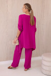 Súprava blúzka + nohavice s príveskom tmavo fialová UNI